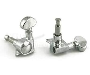 Grover, 305CL6, Mid-Size 18:1 Rotomatic Left Guitar Tuner, Chrome Finish 6 In-Line