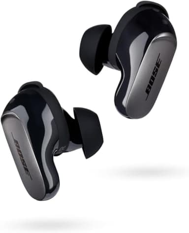 Bose QuietComfort Ultra Wireless Noise Cancelling In-Ear Earbuds, Bluetooth Noise Cancelling Earbuds with Spatial Audio and World-Class Noise Cancellation, Black