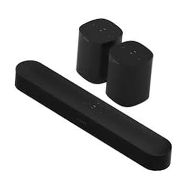 Sonos Beam Sound Bar Bundle (Gen 2) (Renewed)
