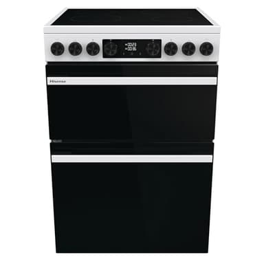 Hisense Hi6 Max 60cm Electric Cooker with Ceramic Hob HDCEC6C20W - White - A Rated