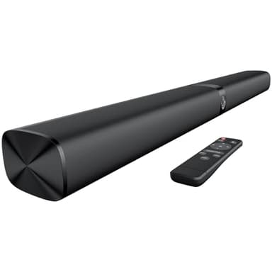 GarageRock Sound Bar for TV, Soundbar 2-in-1 Detachable Sound Bars with Auto Volume Boost for Clear Sound, TV Speakers with 3 EQ Modes, Bluetooth 5.3/ARC/Opt/AUX Connection for PC/Gaming/Projectors