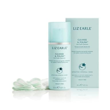 Liz Earle Cleanse & Polish™ Hot Cloth Cleanser 50ml Starter Kit (Pump)
