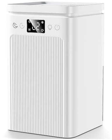 Dehumidifiers for Home, Dehumidifier for Bedroom with 2.2L/77oz Water Tank Smart Defrost Auto-Off, Quiet Small Dehumidifier for Bathroom Touch Control Dehumidifiers for Drying Clothes RV (White)