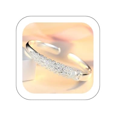 Leaf Shape Bracelet prime of deals 2025 of amazon warehouse return pallets of prime of day deals today 2025 925 Sterling Silver Bracelet for Women lightning of deals of today black of friday prime