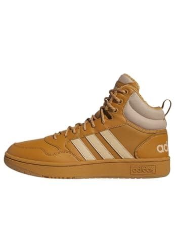 adidas Men's Hoops 3.0 Mid Lifestyle Basketball Classic Fur Lining Winterized Shoes, Mesa/Magic Beige/Mesa, 10 UK