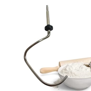 LICHTBLAU Dough Hook 2666 for Bosch Food Processor, Replacement Dough Hook 00080060, Suitable for Bosch MUM4 and MUM5, Stainless Steel Dough Hook for Food Processor, Accessories Bosch 080060