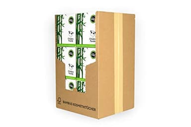 The Cheeky Panda Limited Sustainable Bamboo Handkerchiefs 56 Sheets in Cube Pack of 12