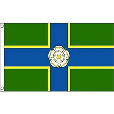 AZ FLAG - North Riding Of Yorkshire County Flag - 3x5 Ft - 100D Polyester County Of York - England Banner with Two Metal Grommets - Fade Resistant - Vivid Colors - 3' x 5' Feet - 150x90 Cm