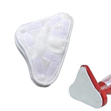 2 pcs Washable Microfibre Head Steam Mop Floor Pads Compatible with Thane H20 H2O H2OX5 White Microfibre Head Floor Cleaning mop