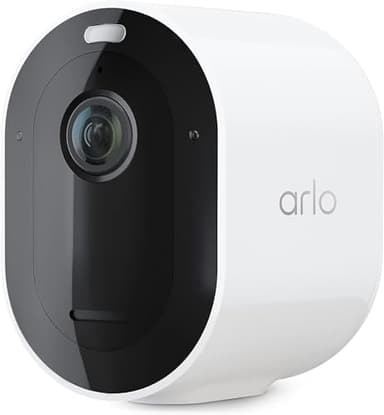 Arlo Pro 5S 2K Wireless Home Security Camera with Spotlight, Color Night Vision, Dual Band Wi-Fi, Two-Way Audio, Built-in Siren, Motion Detection, White, 1