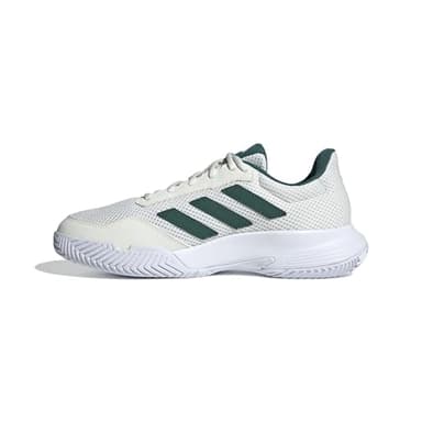 adidas Unisex Court Spec 2 Tennis Shoes, White/Collegiate Green/Cloud White, 7.5 UK