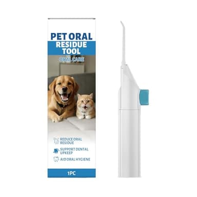 Pet Teeth Cleaning Tool - Cools with Electric Toothbrush, Ultrasonic Cleaner | For Cats Puppies Home Travel Small Medium Large
