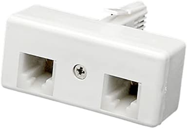 XYWHPGV UK Telephone B-T- Plug to Dual RJ11 Socket Adapter and Convertor for Landline Telephone(c8d9f 479af d91e6 3b87e b93be d6e52