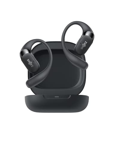 SHOKZ OpenFit 2 Open-Ear Headphones[2025 Newest], True Wireless Bluetooth Earphones with Microphone, Earhook Earbuds with 48 Hours of Playtime, USB-C Fast Charging, IP55 Water-Resistant, Black