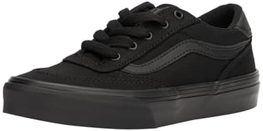 Vans Unisex Kid's Brooklyn LS Sneaker, Canvas Black/Black, 3 UK