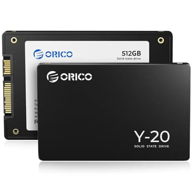ORICO 512G SSD SATA III 6Gb/s 2.5 Inch Internal Solid State Drive, Read Speed up to 500MB/sec, Compatible with Laptop and PC Desktops (Black)-Y20