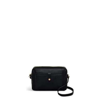 RADLEY London Sandler Way Mini Zip Around Crossbody for Women, in Black Grained Leather with Adjustable Strap