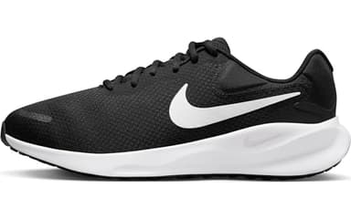 Nike Men's Revolution 7 (Extra Wide) Sneaker, Black White, 8 UK