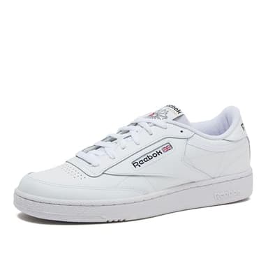 Reebok Men's Club C Sneaker, Footwear White/Footwear White/Core Black, 11 UK