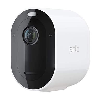 Arlo Pro 4 Security Camera Outdoor, 2K HDR, Wireless CCTV, 6-Month Battery, Colour Night Vision, 2-Way Audio, Built-in Siren, No Hub Needed, Free Trial of Arlo Secure Plan, White