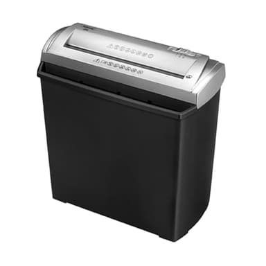 Fellowes Shredder FS-5S for Home Use - 5 Sheet Strip Cut Paper Shredder for Personal Use - Home Office Shredder with 11 Litre Bin - Security Level P1 - Black