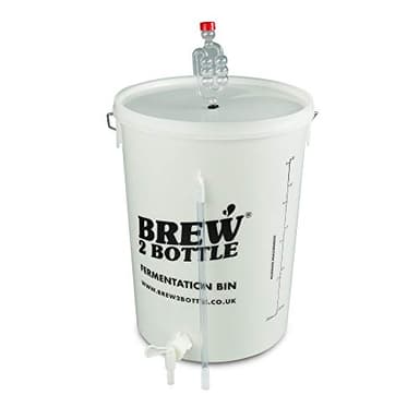 Brew2Bottle 25ltr Bored Home Brew Fermentation Bucket, Lid with Grommet, Airlock & Little Bottler