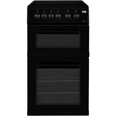 Beko KDC5422AK A Rated 50cm Twin Cavity Electric Ceramic Cooker Black 4 Burners