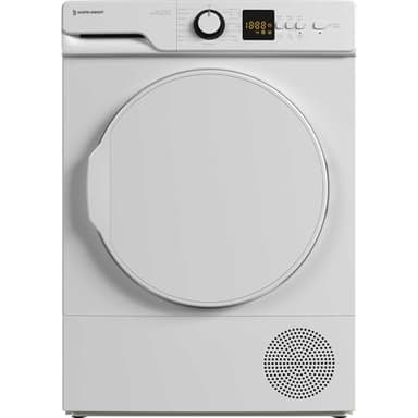 White Knight WK-AT8HPW 8kg Heat Pump Tumble Dryer,15 Programmes, Auto Dry, A++ Rated - H84.5 x W59.6 x D56.3 (cm)