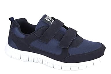 Dek Mens Viking Super Lightweight Memory Foam Touch Fasten Trainers Navy Blue 9 UK