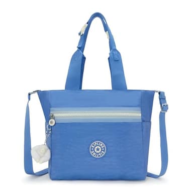Kipling Loona Tote Bag, Cocktail Blue M, 17.25''L x 12.25''H x 6''D, Kipling Women's Loona Fc Tote Bag