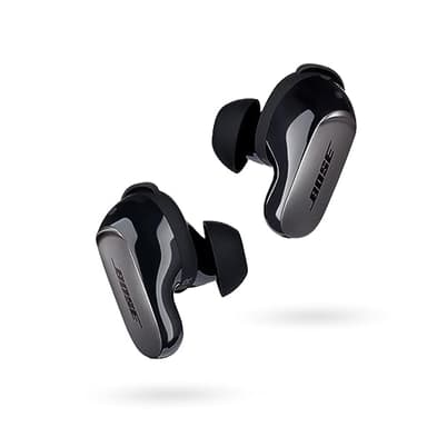 Bose QuietComfort Ultra Wireless Noise Cancelling Earbuds, Bluetooth Noise Cancelling Earbuds with Spatial Audio and World-Class Noise Cancellation, Black (Renewed)