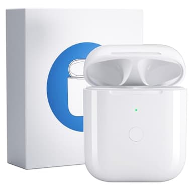 Wireless Charging Replacement Compatible with AirPods 1 and 2, Airpods Case with Bluetooth Button for Pairing, 600 mAh Airpod Charging Case Replacement