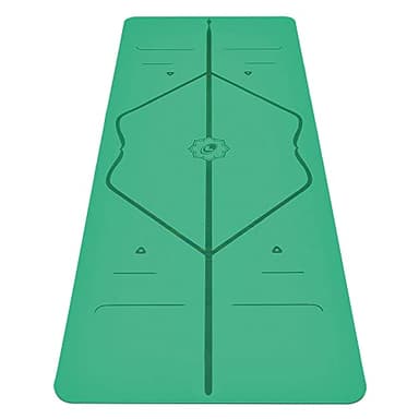 Liforme Travel Yoga mat – Free Yoga Bag, Patented Alignment System, Warrior-Like Grip, Non-Slip, Eco-Friendly and Biodegradable, Ultra-Lightweight and Sweat Resistant, Made with Natural Rubber – Green
