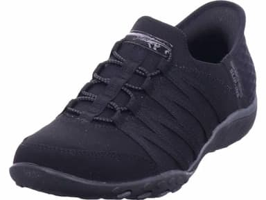 Skechers Women's Breathe-Easy ROLL-with-ME, Black Ripstop/Knit, 7 UK