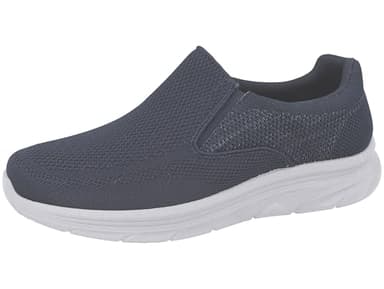 Dr Lightfoot Men's Lightweight Breathable Memory Foam Insock Trainers (Navy, UK Footwear Size System, Adult, Men, Numeric, Medium, 8)