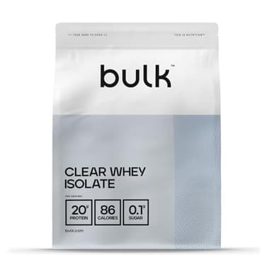 Bulk Clear Whey Isolate Protein Powder, 500 g, 20 Servings, Summer Fruits, 20g Protein, 86 Calories, Low Sugar, Fast Absorbing Hydrolysed Whey, Refreshing Drink, Packaging May Vary