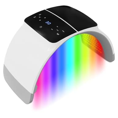 Photon LED Light Therapy Mask, 7 Colors LED Face Mask Light Therapy, Red Light Therapy Mask, Professional PDT Beauty Machine, LED Mask Therapy Lamp Facial Neck Body Hand Facial Care Equipment