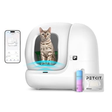 PETKIT PURA MAX 2 Self Cleaning Cat Litter Tray, App Control, 76L Extra Large Automatic Cat Litter Tray for Multi-cats, Odour Control with N50, xSecure Robot Litter Box with 11 Safety Sensors