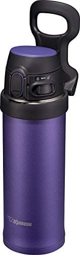 ZOJIRUSHI SM-QHE48VK, Flip-and-Go Stainless Mug, 16-Ounce, Purple Dusk