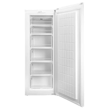 SIA SFZ144WH 160L Tall White Freestanding Upright Freezer, E Rated, 6 Large Freezer Drawers, Reversible Door, 2 Years Parts and Labour Guarantee