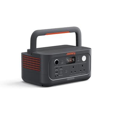 Jackery Explorer 500 v2 Portable Power Station, 230V/500W Pure Sine Wave Solar Generator, 1000W AC Output Power Station, 512Wh LiFePO4 Lithium Camping Battery Backup for Picnics, Fishing, Travel