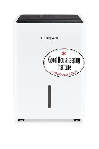 Honeywell 30L/Day Dehumidifiers For Home With Digital Display, Dehumidifiers For Drying clothes, 24Hr Timer, Dehumidifier With Washable Dust Filter, 3.4L Water Tank