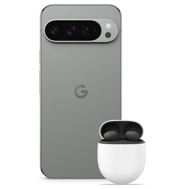 Google Pixel 9 Pro XL - Unlocked Android Smartphone with Gemini, Triple Rear Camera System, 24-Hour Battery, and 6.8" Super Actua Display - Hazel, 512GB+Pixel Buds Bro 2