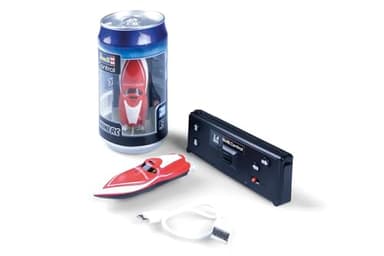 Revell Control 23569 Mini RC Speedboat - Red With Precise 2.4 GHz Control, 7.5cm in length