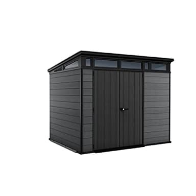 Keter 17210836 Cortina 9 x 7 Plastic Garden Shed in Wood Effect
