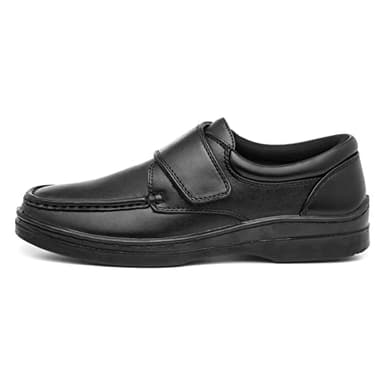 Hobos Brett Mens Casual Easy Fasten Shoe in Black - Size 13 UK - Black