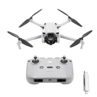 DJI Mini 3 – Lightweight 3x Mechanical Gimbal Mini Camera Drone with 4K HDR Video, 38-min Flight Time, up to 32800ft (10km) Video Transmission, True Vertical Shooting, GPS Auto Return Integrated