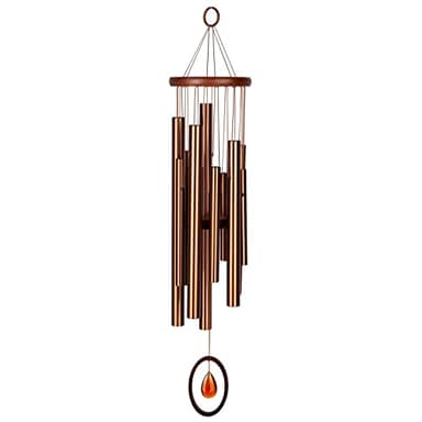 Woodstock Chimes Signature Collection, Chimes of Crystal Silence, 27'' Famous Melodies Wind Chimes for Outdoor, Patio, Home or Garden Décor (SLCBR)