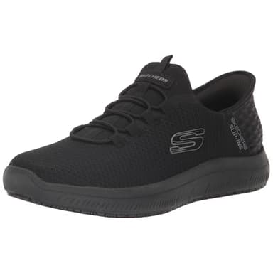 Skechers Men's Summits Colsin Sr Hands Free Slip-Ins Sneaker, Black, 10 UK
