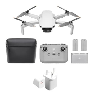 DJI Mini 4K Fly More Combo, Drone with 4K UHD Camera for Adults, Under 249 g, 3-Axis Gimbal Stabilization, 10km Video Transmission, Auto Return, 3 Batteries for 93-Min Max Flight Time, QuickShots